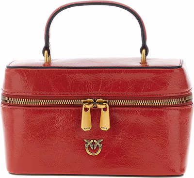 Red Calfskin Crossbody Bag