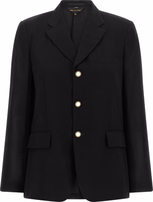 Black Polyester Blazer