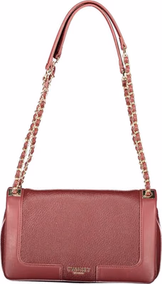 Red Polyurethane Women's Bag