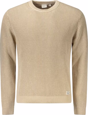 Beige Cotton Men's Shirt