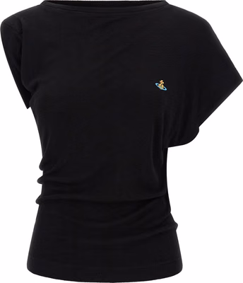Black Viscose T-Shirt