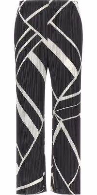 Gray Polyester Casual Pants