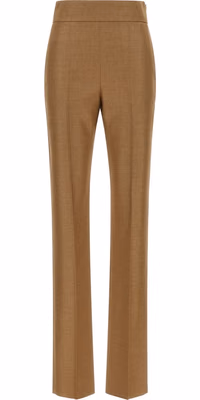 Beige Virgin Wool Dress Pants
