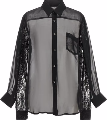 Black Polyester Blouse