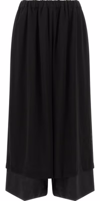 Black Wool Casual Pants