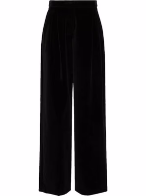 Black Cotton Casual Pants