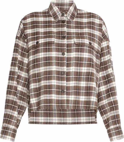 Brown Cotton Dress Shirt