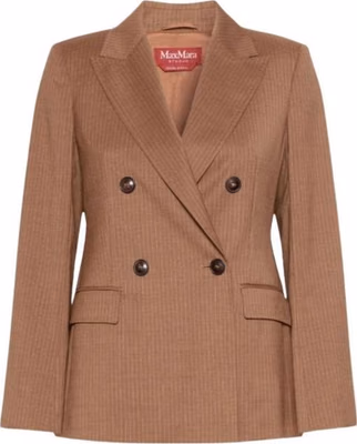 Brown Virgin Wool Blazer