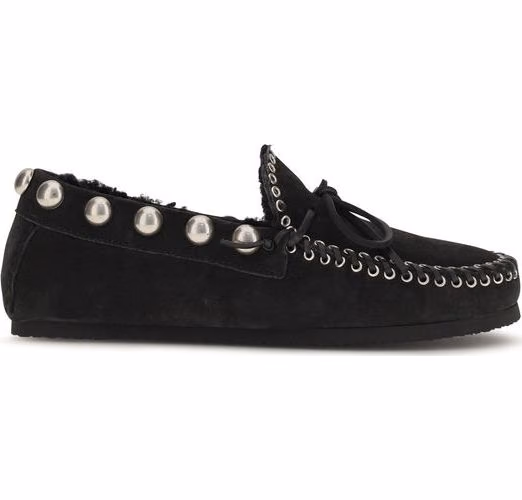 Black Calf Leather Bos Taurus Slip-On Loafers