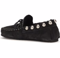 Black Calf Leather Bos Taurus Slip-On Loafers 3