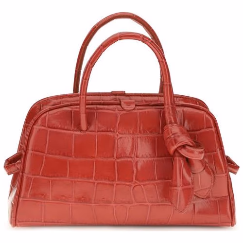 Red Calf Leather Bos Taurus Handbag