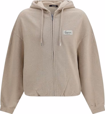 Beige Cotton Sweatshirt