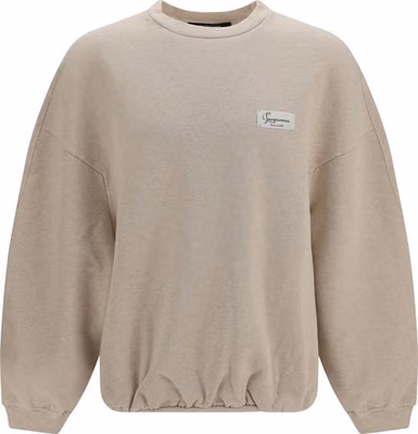 Beige Cotton Sweatshirt