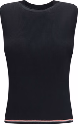 Black Wool Oves Aries Sleeveles T-Shirt