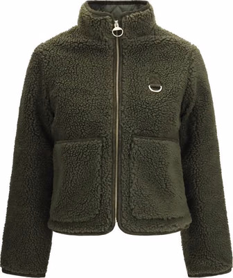 Bicolor Polyester Full-Length Jacket