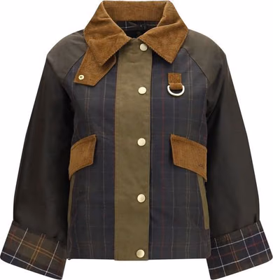 Brown Cotton Shell Jacket