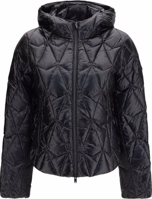Black Goose Down Full-Length Jacket
