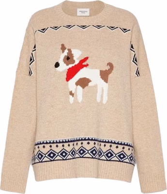 Beige Virgin Wool Sweatshirt