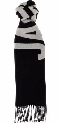 Black Wool Foulard