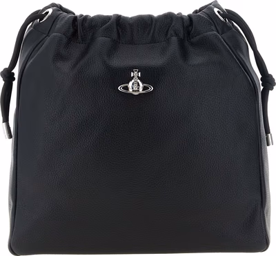 Black Polyethylene Shoulder Bag