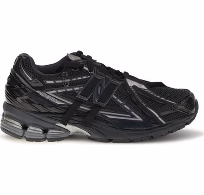Black Polyamide Athletic Sneakers