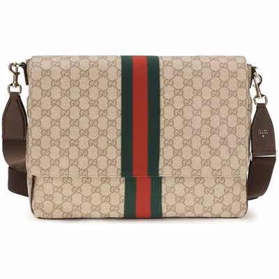 Beige Fabric Shoulder Bag