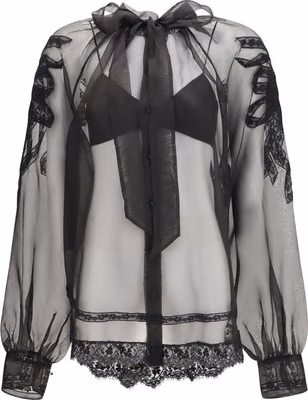 Black Silk Blouse
