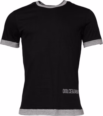 Black Cotton T-Shirt