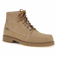 Beige Calf Leather Bos Taurus Lace-Up Boots 2