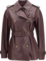 Bordeaux Calf Leather Bos Taurus Full-Length Jacket 1