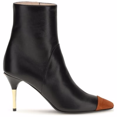 Black Calf Leather Bos Taurus Ankle Boots
