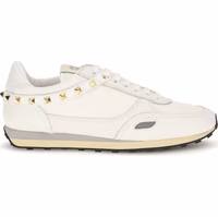 White Calf Leather Bos Taurus Athletic Sneakers 1