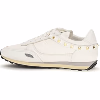 White Calf Leather Bos Taurus Athletic Sneakers 3