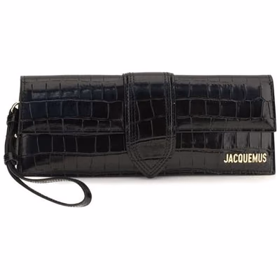 Black Calf Leather Bos Taurus Clutch Bag