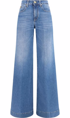 Blue Cotton Relaxed Fit Jeans