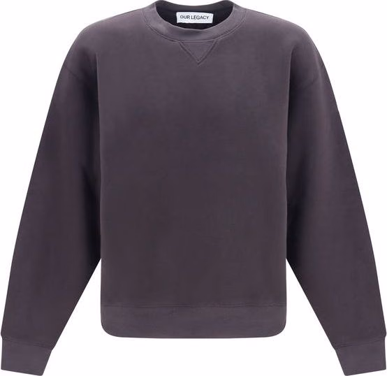 Black Cotton Sweatshirt