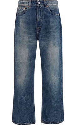 Blue Cotton Relaxed Fit Jeans