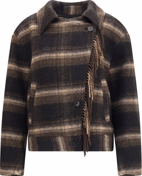 Black Wool Oves Aries Coat