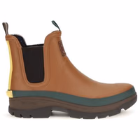 Brown Rubber Chelsea Boots 1