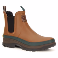 Brown Rubber Chelsea Boots 2