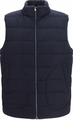 Blue Wool Oves Aries Sleeveless Jacket