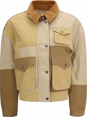 Beige Cotton Full-Length Jacket