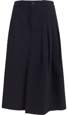 Black Wool Oves Aries Midi Skirt
