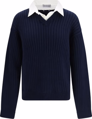Blue Cotton Sweatshirt