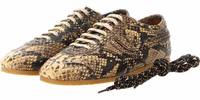 Beige Calfskin Low Top Sneakers 2