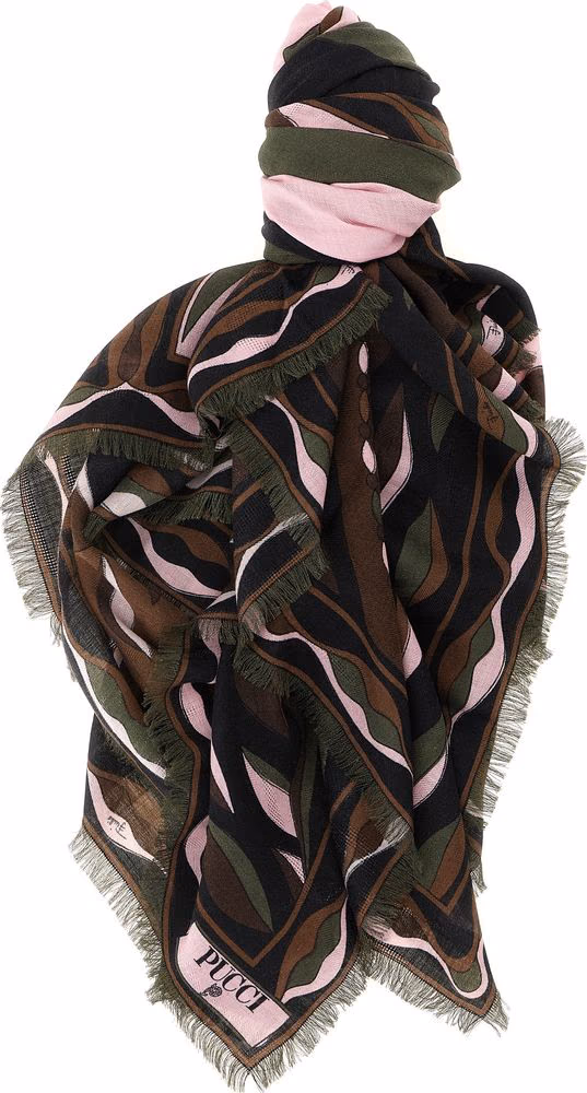 Multicolor Silk Scarf