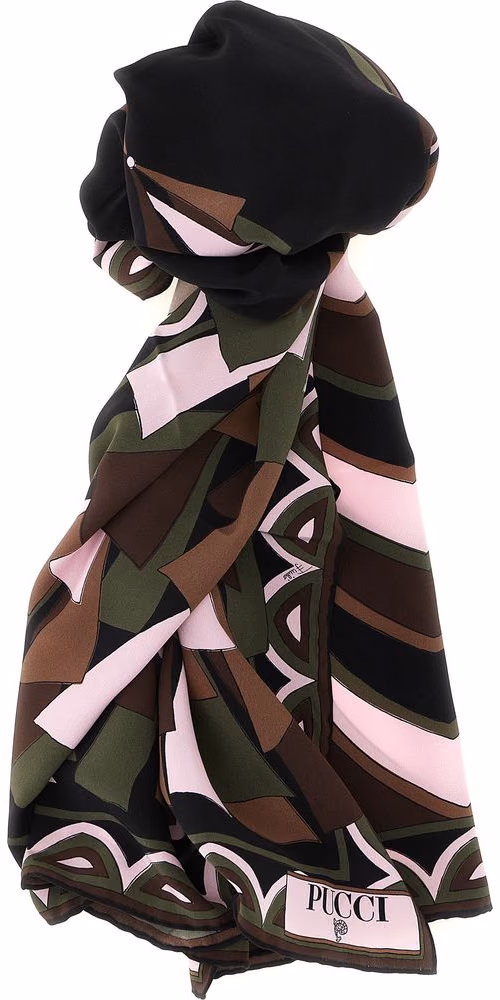 Multicolor Silk Scarf