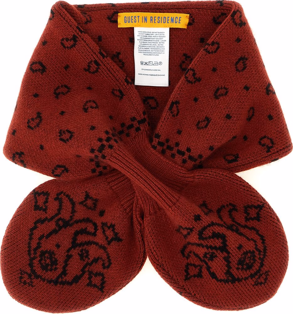 Red Wool Foulard