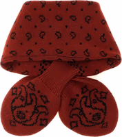 Red Wool Foulard 2