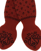 Red Wool Foulard 3
